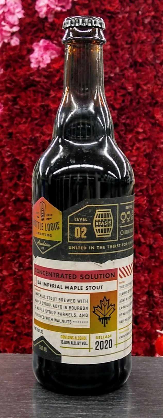 BOTTLE LOGIC BREWING 2020 CONCENTRATED SOLUTION BA IMPERIAL MAPLE STOUT 500ML (LIMIT 1)