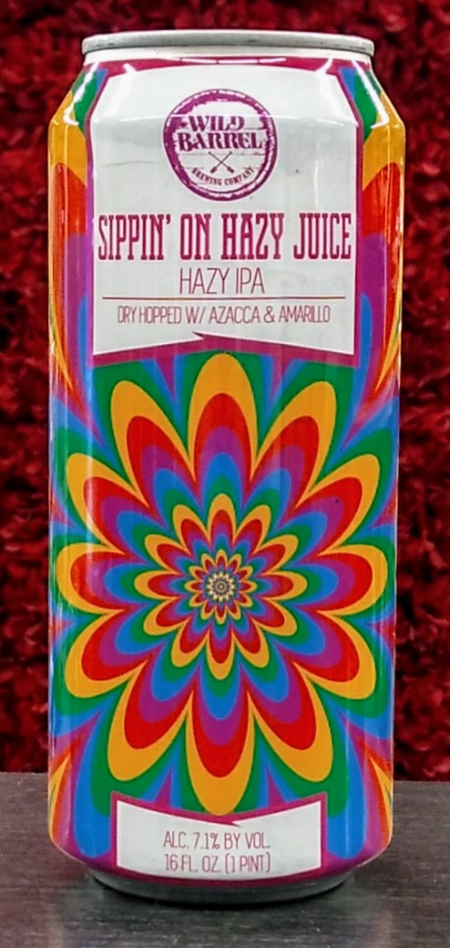 WILD BARREL BREWING CO. SIPPIN ON THE HAZY JUICE HAZY IPA 16oz can