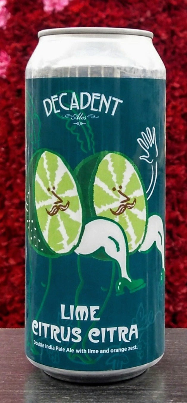 DECADENT ALES LIME CITRUS CITRA DOUBLE IPA 16oz can