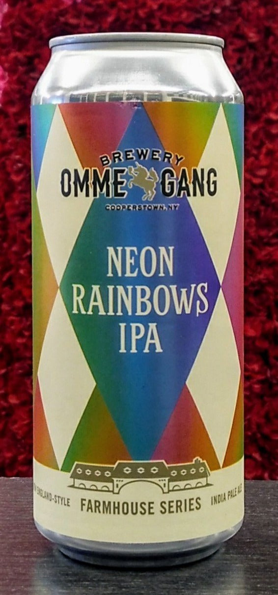 OMMEGANG BREWERY NEON RAINBOWS NE IPA 16oz can