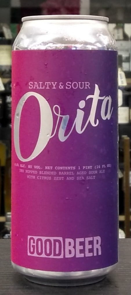 THE GOOD BEER CO. ORITA SALTY AND SOUR DRY HOPPED SOUR ALE 16oz can