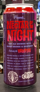 BOTTLE LOGIC BREWING NECTAR OF THE NIGHT BLOOD ORANGE AND RASPBERRY TART ALE 16oz can