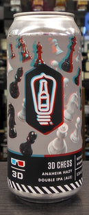 4Pk w/3D GLASSES! by BOTTLE LOGIC BREWING 3D CHESS ANAHEIM HAZY DOUBLE IPA