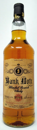BANK NOTE 5 YEAR BLENDED SCOTCH WHISKEY 1L