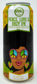 WILD BARREL BREWING CO. PEACE, LOVE AND HAZY DRY HOPPED IPA 16oz can