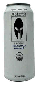 PROTECTOR BREWERY ORGANIC MOSAIC HAZY PALE ALE 16oz can