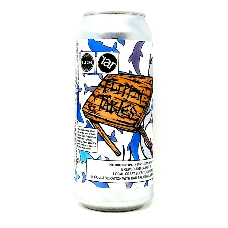 LOCAL CRAFT BEER FLIPPIN TABLES NE HAZY DOUBLE IPA 16oz can