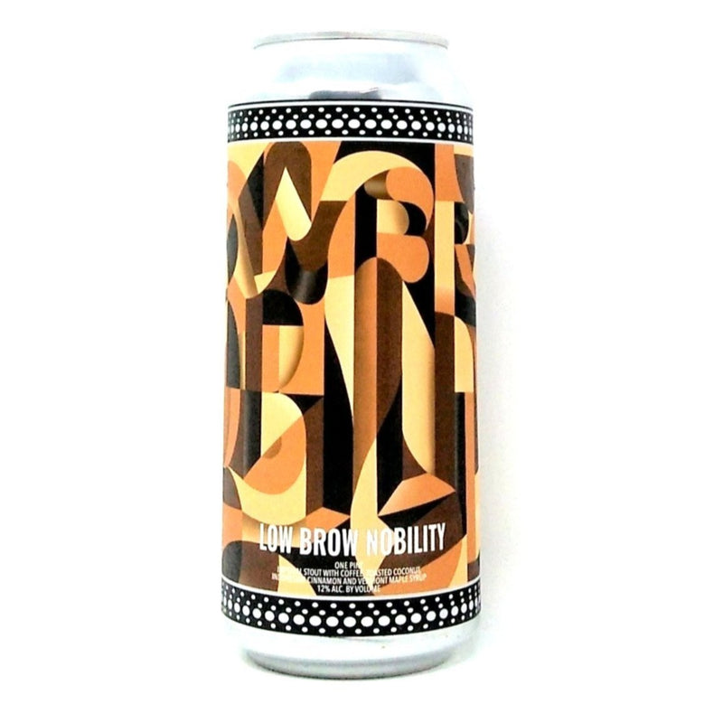 SHORT THROW BREWING CO. LOW BROW NOBILITY IMPERIAL STOUT 16oz can