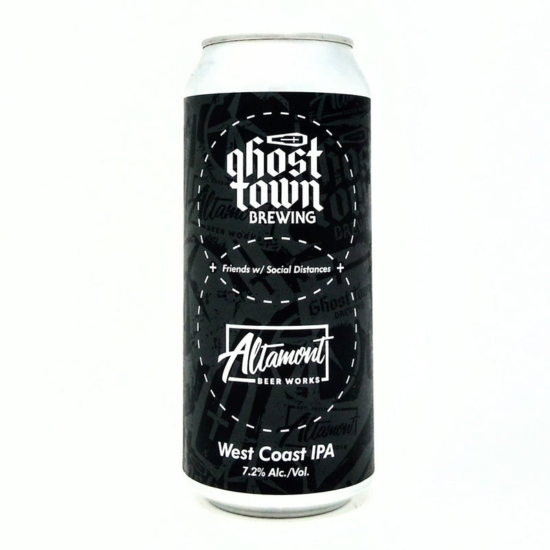 GHOST TOWN BREWING FRIENDS W/SOCIAL DISTANCES WEST COAST IPA 16oz can