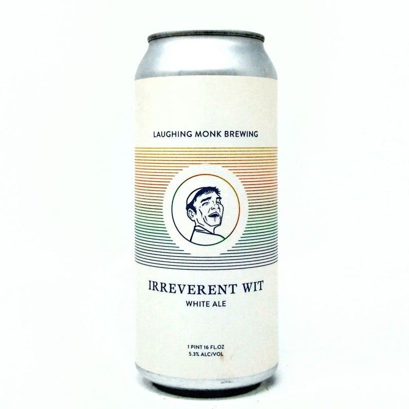 LAUGHING MONK BREWING IRREVERENT WIT WHITE ALE 16oz can