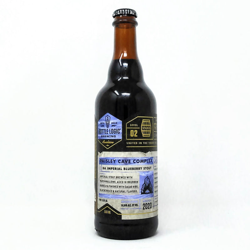 BOTTLE LOGIC BREWING 2020 PAISLEY CAVE COMPLEX BA IMPERIAL BLUEBERRY STOUT 500ml (LIMIT 1)