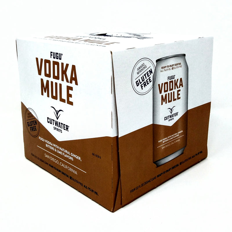 CUTWATER SPIRITS VODKA MULE 4 PACK x 12oz cans