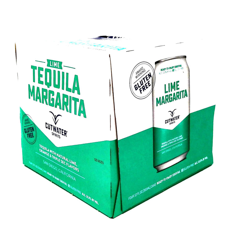CUTWATER SPIRITS LIME TEQUILA MARGARITA 4 PACK x 12oz cans