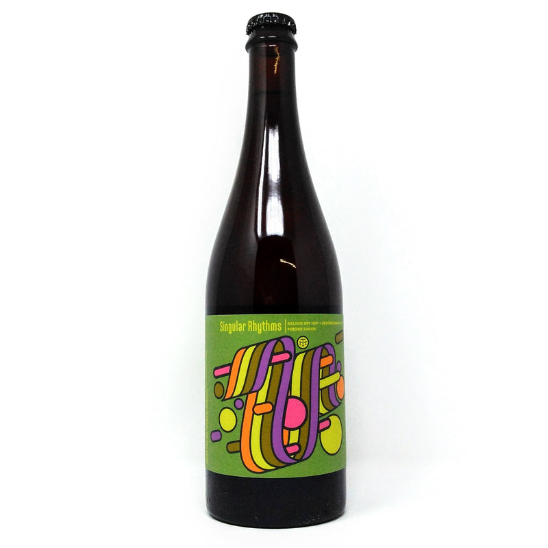 MODERN TIMES BEER SINGULAR RHYTHMS NELSON DRY HOP AND GEWURZTRAMINER MUST FOEDER SAISON ALE 750ml (LIMIT 1 PER CUSTOMER)