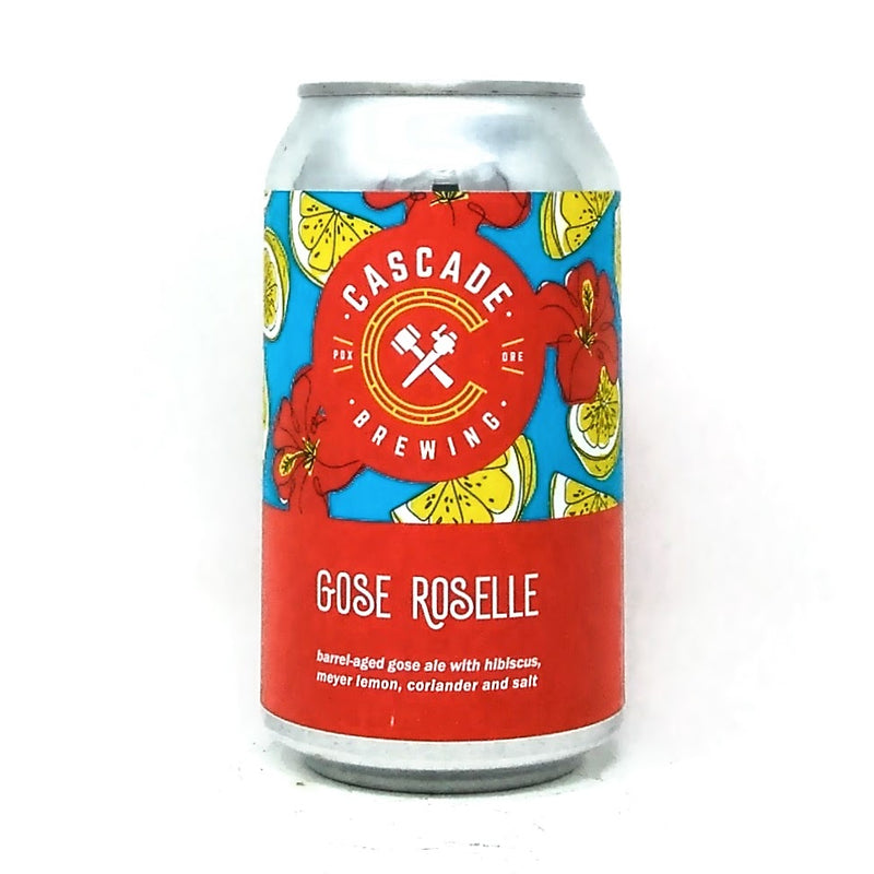 CASCADE BREWING GOSE ROSELLE BA SOUR ALE 12oz can