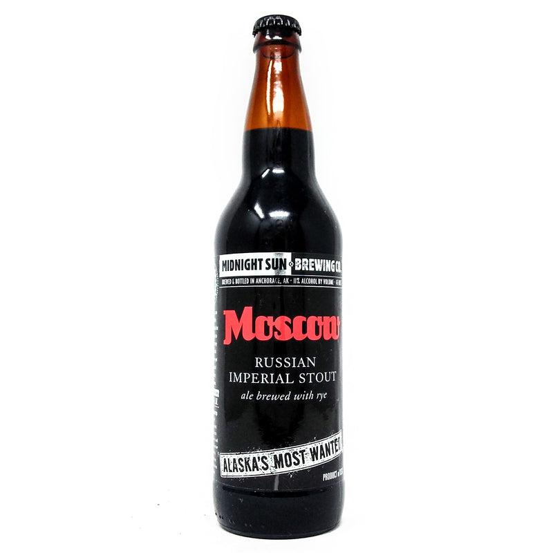 MIDNIGHT SUN BREWING CO. MOSCOW RYE RUSSIAN IMPERIAL STOUT 22oz