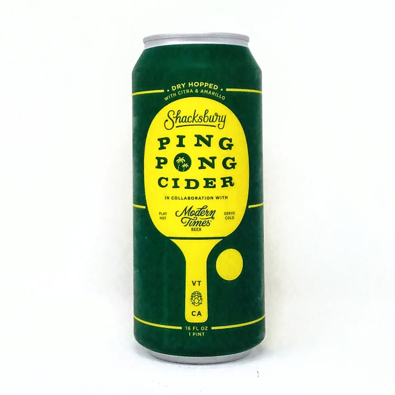 SHACKSBURY PING PONG DRY HOPPED CIDER 16oz can