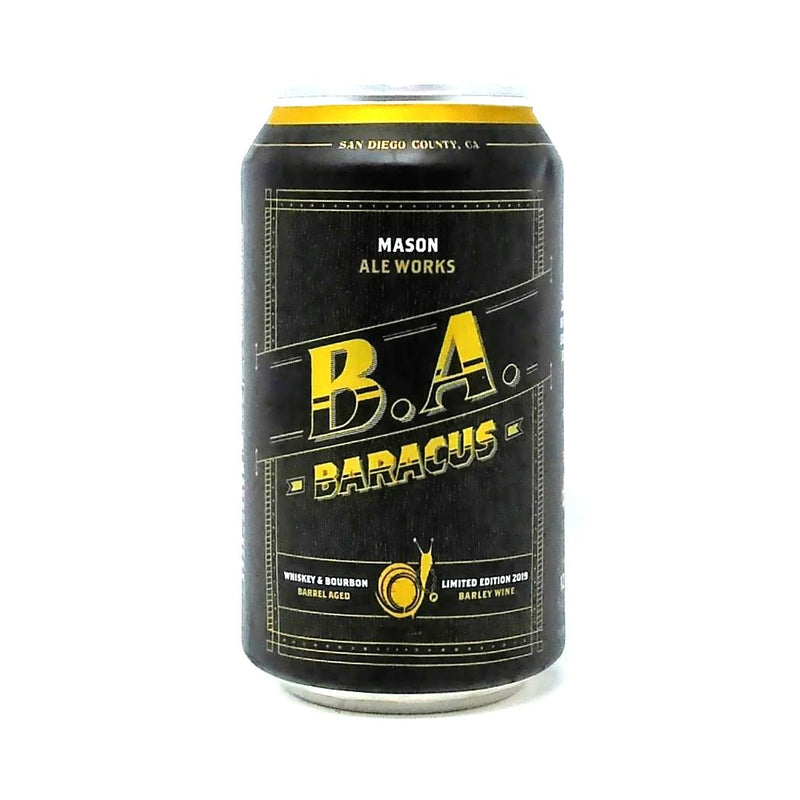 MASON ALE WORKS 2019 BARACUS BA BARLEYWINE ALE 12oz can