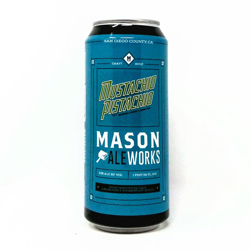 MASON ALE WORKS MUSTACHIO PISTACHIO STOUT 16oz can