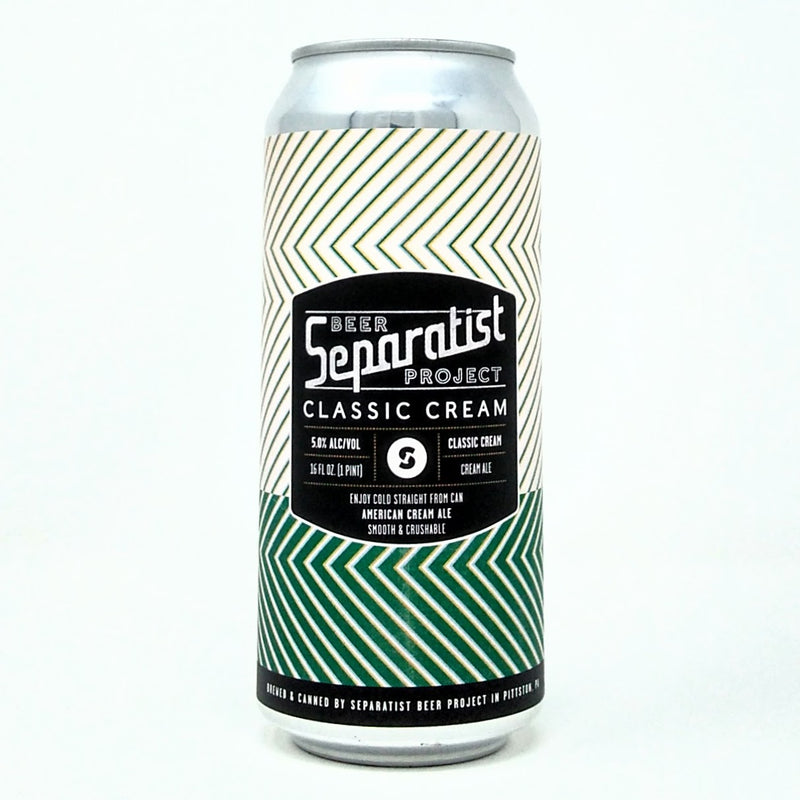 SEPARATIST BEER PROJECT CLASSIC CREAM AMERICAN CREAM ALE 16oz can