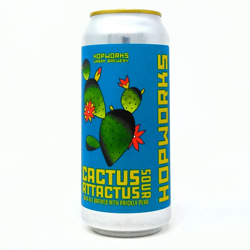 HOPWORKS URBAN BREWERY CACTUS ATTACTUS SOUR ALE 16oz can