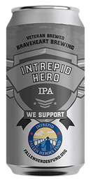 Braveheart Brewing Intrepid Hero IPA 12oz 6 PACK We Support