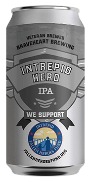Braveheart Brewing Intrepid Hero IPA 12oz 6 PACK We Support