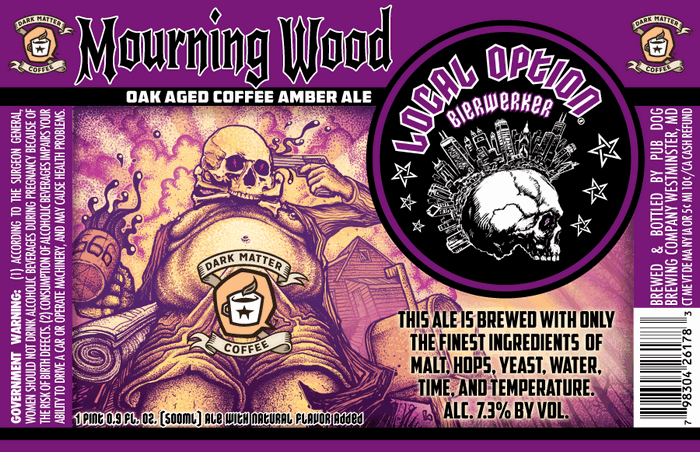 Local Option Mourning Wood Oak Aged Coffee Amber Ale