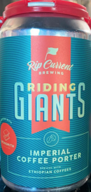 RIP CURRENT BREWING RIDING GIANTS IMPERIAL COFFEE PORTER 12oz can