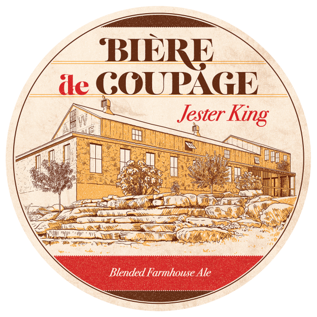 Jester King Biere de Coupage Sour/Wild Ale beer by Jester King Brewery, a brewery in Austin, Texas