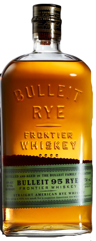 BULLEIT DISTILLING STRAIGHT RYE WHISKEY 1.75L