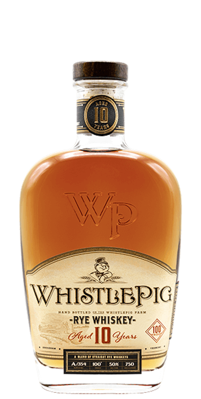 WHISTLE PIG 10 YR STRAIGHT RYE WHISKEY
