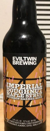 EVIL TWIN BREWING DOUGHNUT MAPLE SYRUP BOURBON BARREL AGED IMPERIAL PORTER 16.6oz (LIMIT 1 PER PURCHASE)