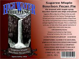 High Water Brewing Sugaree Maple Bourbon Pecan Pie 22oz