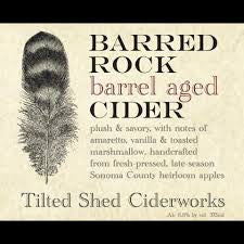 Tilted Shed Barred Rock rye whskey 750ml