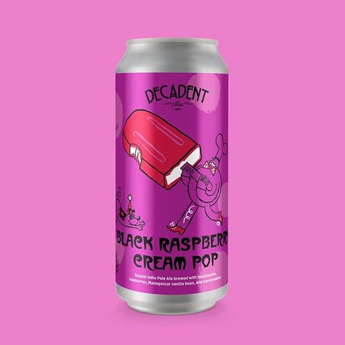 Decadent Black Raspberry Cream Pop 16oz CAN