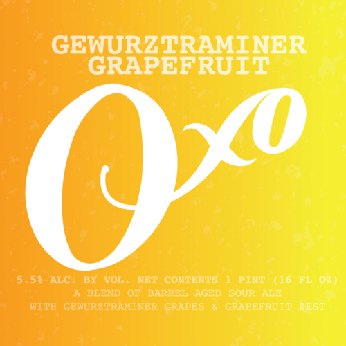 THE GOOD BEER CO. OXO GEWURZTRAMINER GRAPEFRUIT SOUR ALE 16oz can
