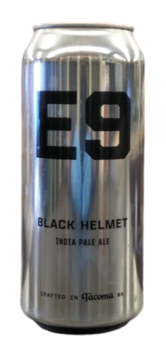 E9 BREWING CO. BLACK HELMET IPA 16oz can