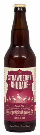 GREAT DIVIDE STRAWBERRY RHUBARB SOUR ALE 22OZ