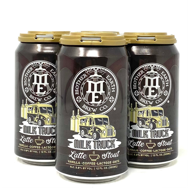 MOTHER EARTH MILK TRUCK LATTE STOUT VANILLA, COFFEE, LACTOSE & OATS 12oz can