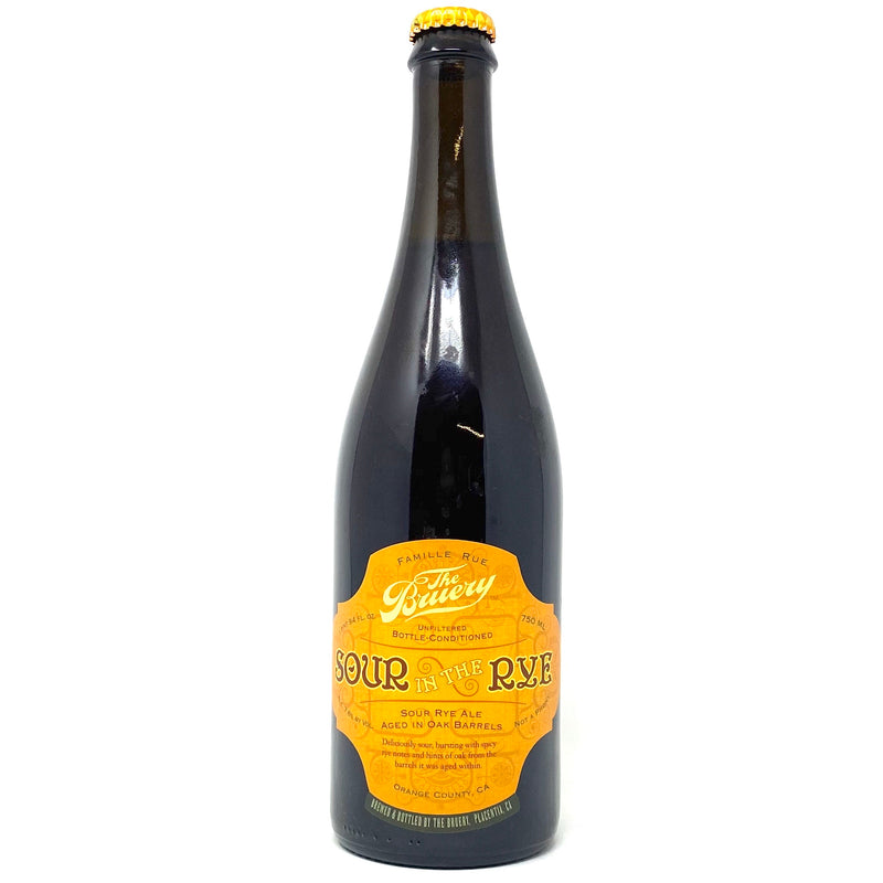 THE BRUERY SOUR IN THE RYE SOUR RYE ALE 750ml Bottle