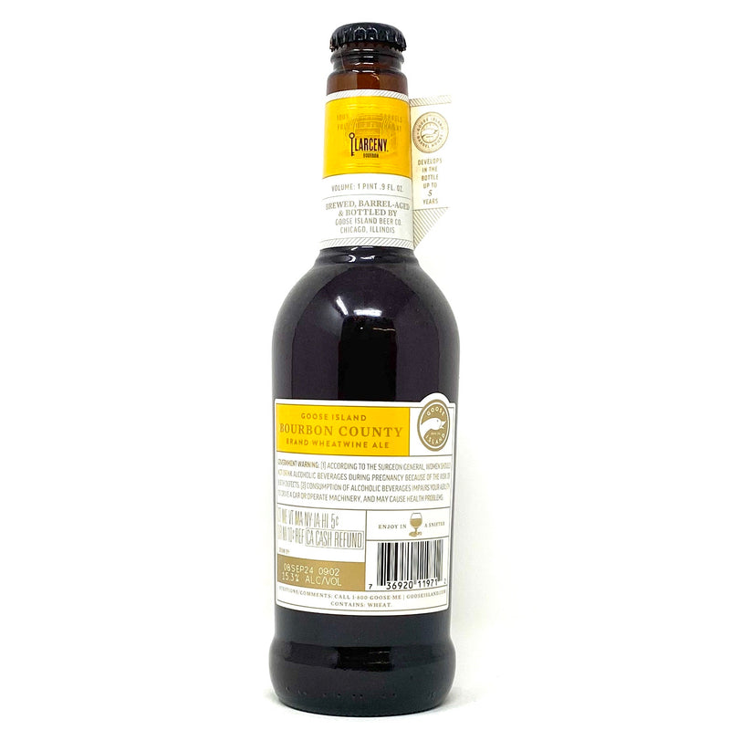 GOOSE ISLAND BOURBON COUNTY BRAND WHEATWINE ALE LARCENY 2019 IMPERIAL STOUT 500ml (LIMIT 1 PER CUSTOMER)
