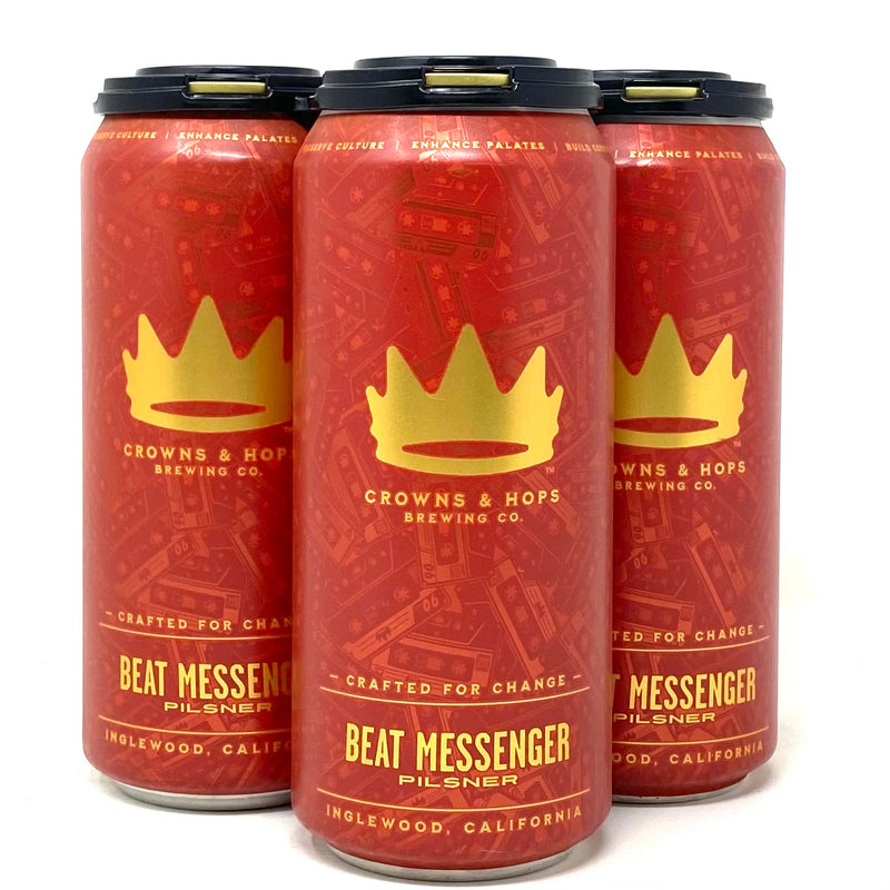 CROWNS & HOPS BEAT MESSENGER PILSNER 16oz can