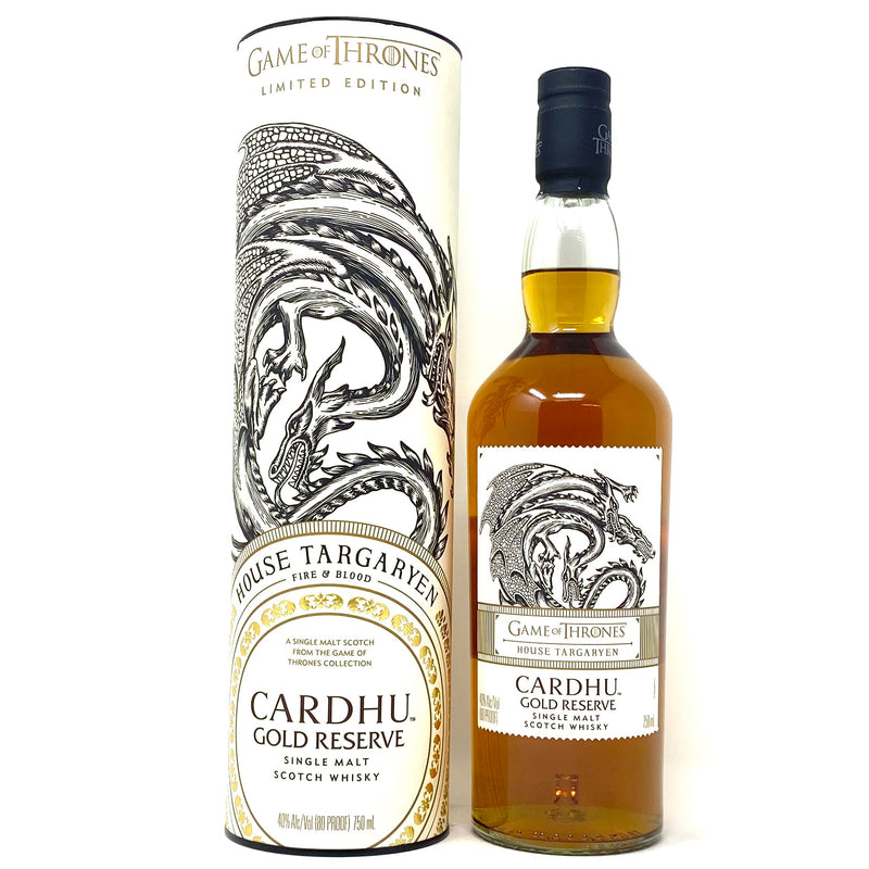 GAME OF THRONES & CARDHU GOLD RESERVE SINGLE MALT SCOTCH WHISKY 750ml Bottle