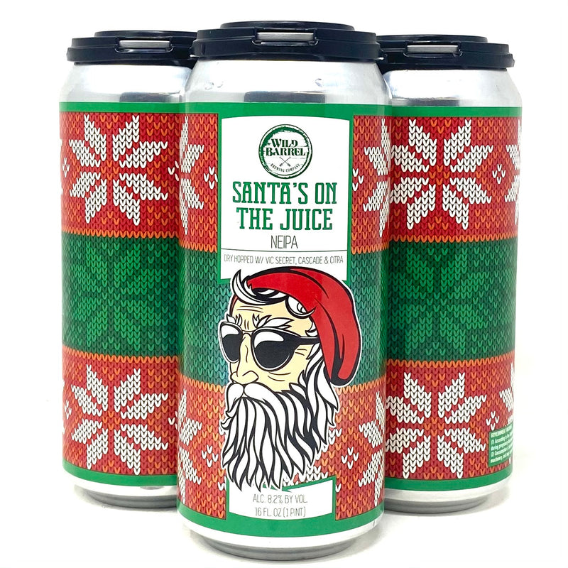 WILD BARREL SANTA’S ON THE JUICE NEW ENGLAND IPA 16oz can