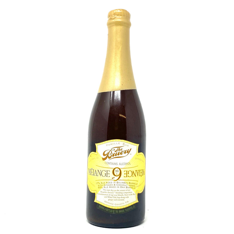 THE BRUERY 2014 MELANGE 9 BOURBON & OAK BARREL-AGED ALE W/ GINGER & COCONUT 750ml Bottle