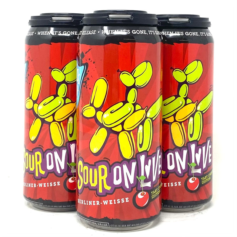 DUCK FOOT BREWING SOUR ON LOVE BERLINER-WEISSE TART CHERRY 16oz can