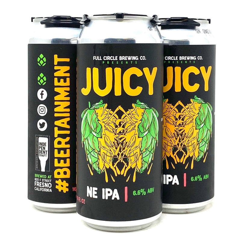 FULL CIRCLE BREWING JUICY NE IPA 16oz can