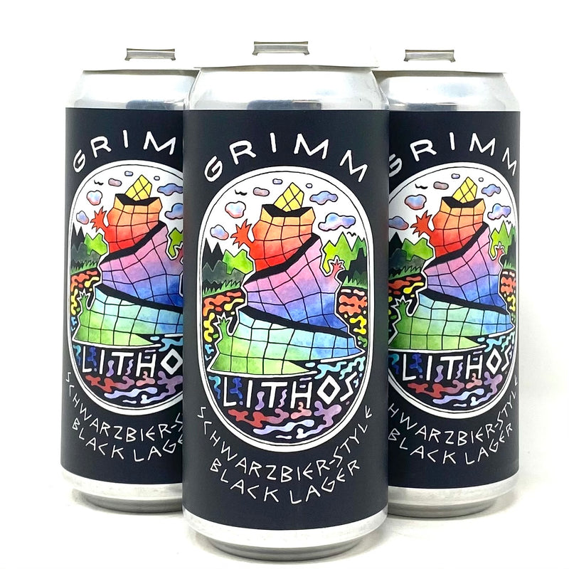 GRIMM LITHOS SCHWARZBIER-STYLE BLACK LAGER 16oz can