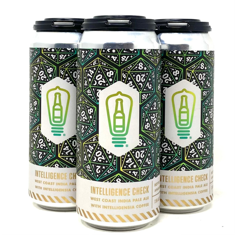 BOTTLE LOGIC INTELLIGENCE CHECK WEST COAST IPA w/ ITELLIGENSIA COFFEE 16oz can